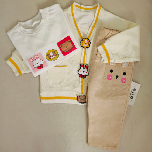 ست 3 تکه بلوز ژاکت و شلوار بچه گانه وارداتی