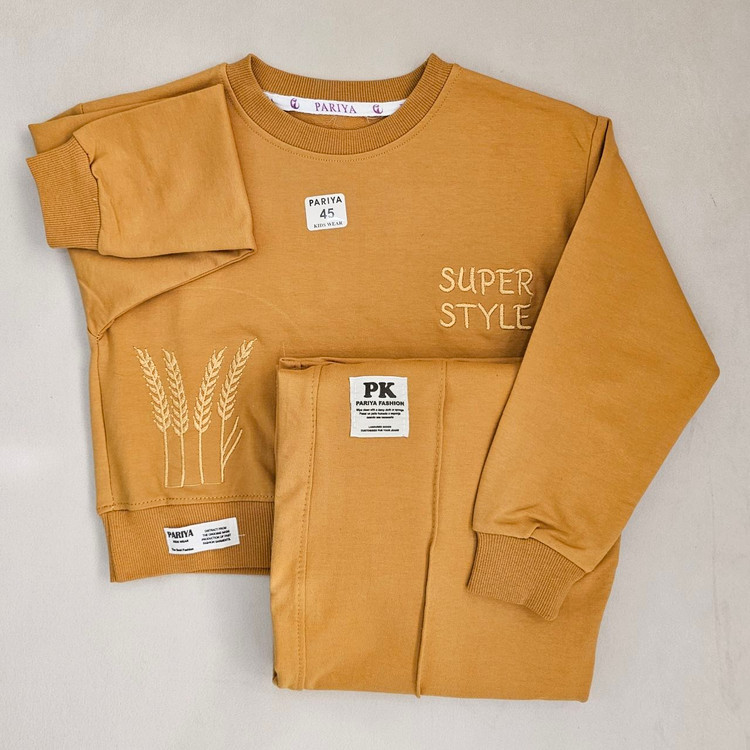 بلوز و شلوار بچه گانه زمستانه نخ پنبه