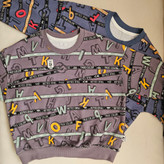 بلوز دو نخ تک پسرانه طرح دار