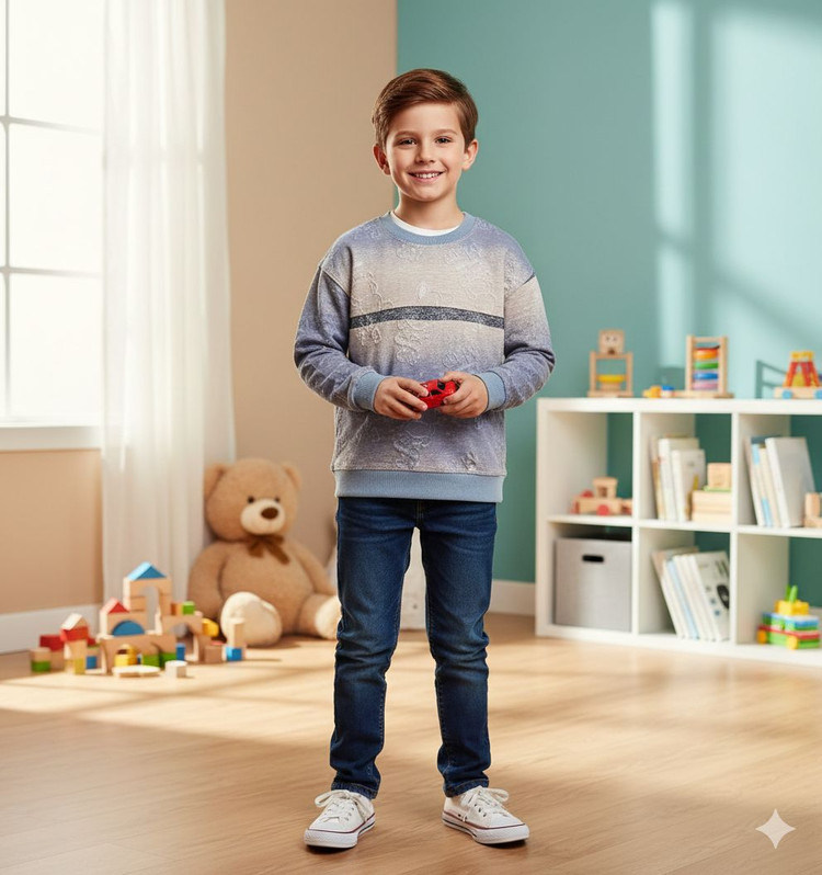 بلوز دو نخ تک پسرانه با تنخور عالی