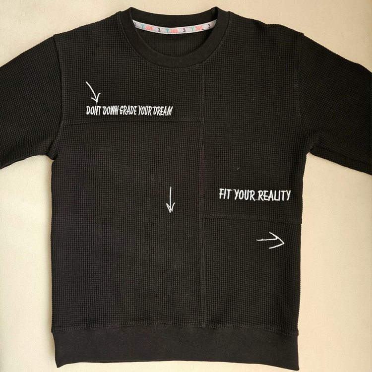 بلوز پسرانه آستین بلند مشکی