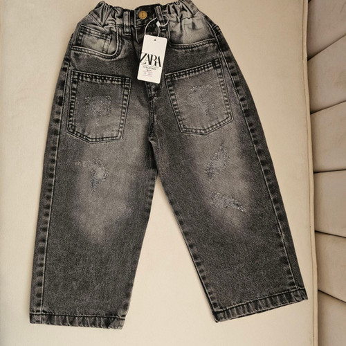 شلوار جین بچگانه اسپرت مدل واید بگ