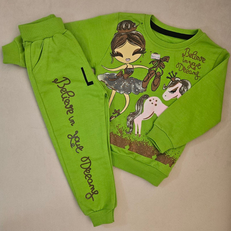 بلوز شلوار نخ پنبه بچگانه