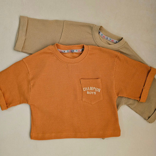 تیشرت بچگانه اسپرت نخ پنبه لاکرا با طرح مینیمال