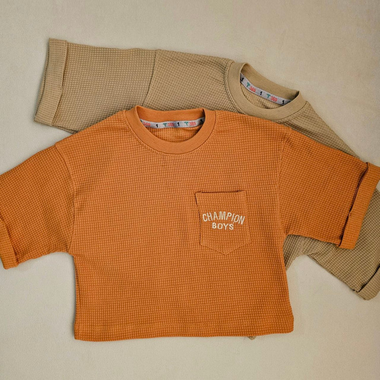 تیشرت بچگانه اسپرت نخ پنبه لاکرا با طرح مینیمال