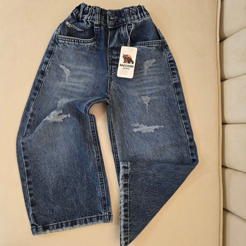 شلوار جین اسپرت بچگانه مدل نیم بگ