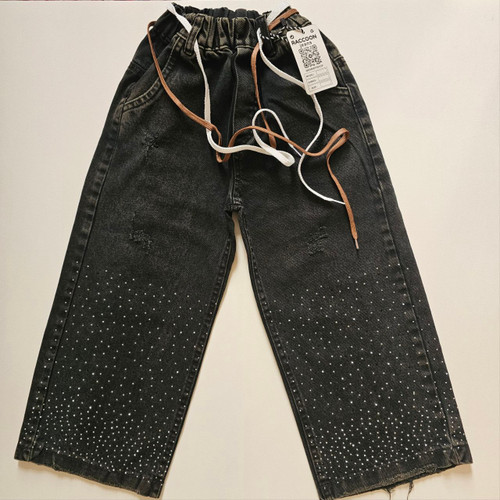 شلوار جین بچگانه نگین دار دخترانه