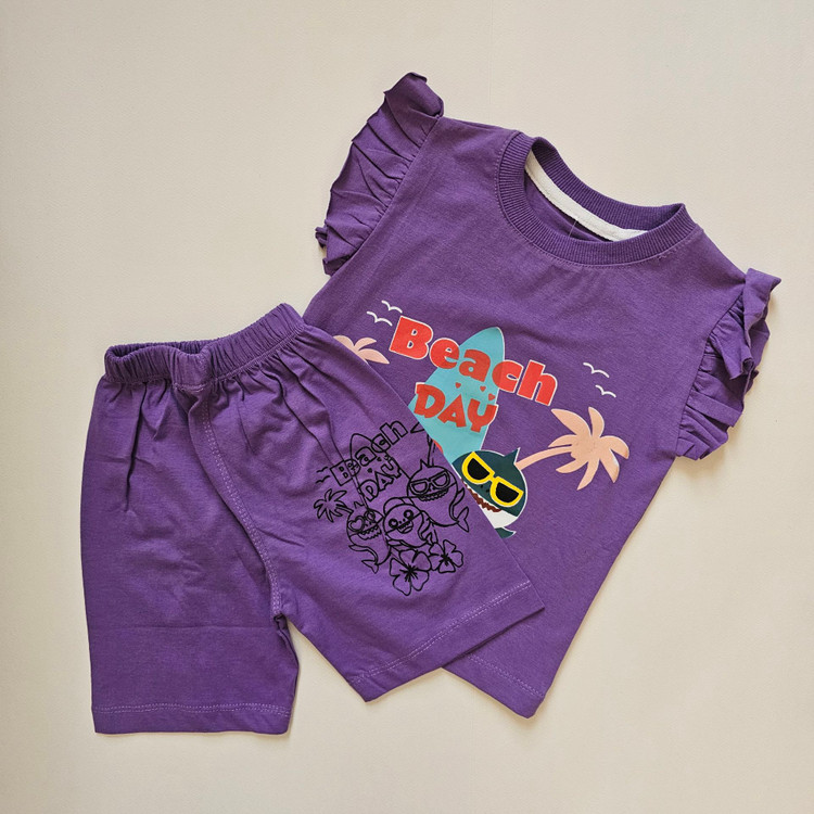 ست تیشرت شلوارک دخترانه سایز کوچیک