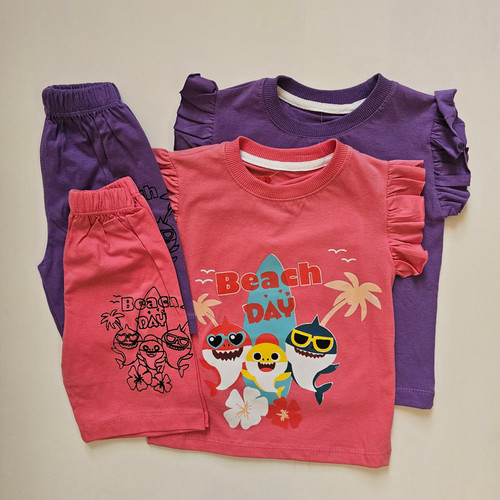 ست تیشرت شلوارک بچه گانه خانگی