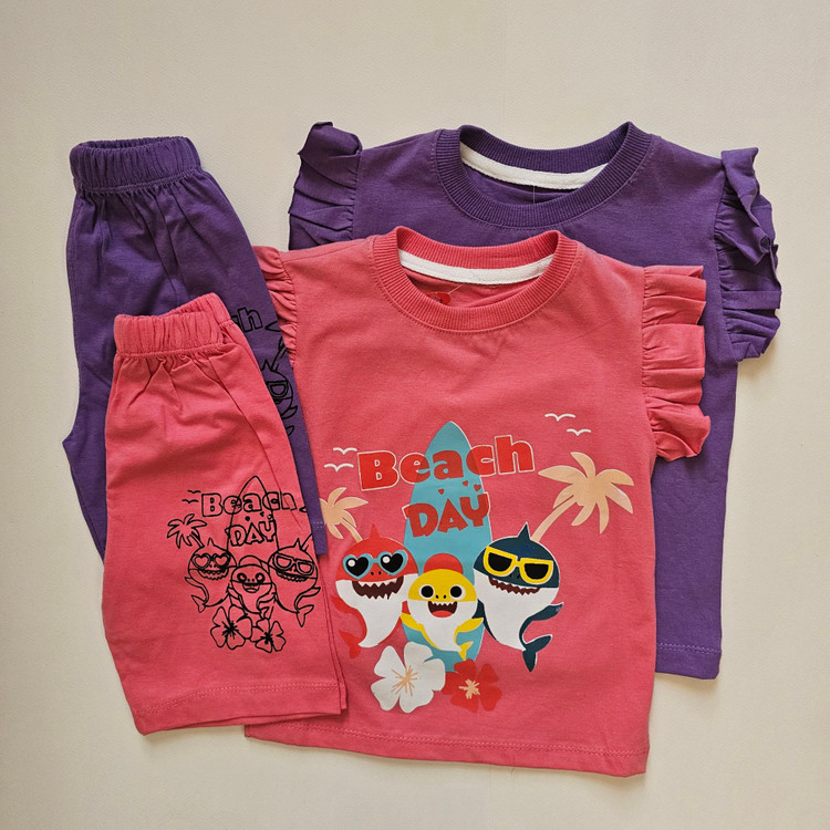 ست تیشرت شلوارک بچه گانه خانگی