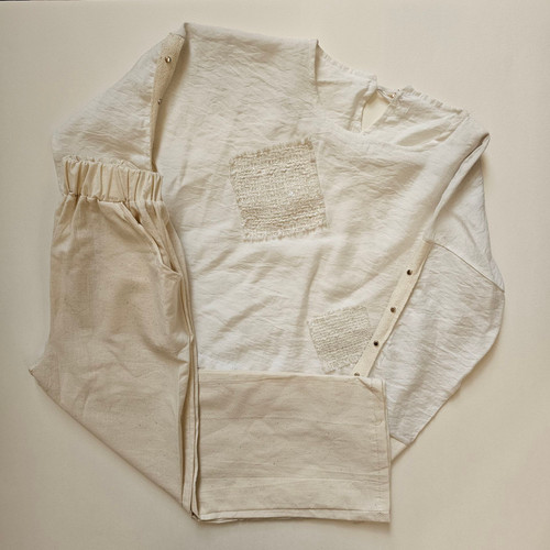 ست بلوز شلوار لینن بچه گانه