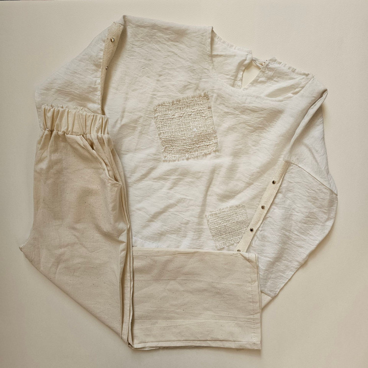 ست بلوز شلوار لینن بچه گانه