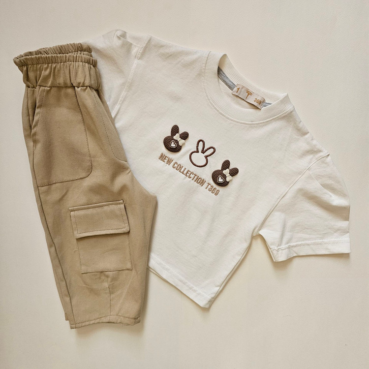 ست تیشرت شلوارک بچه گانه دخترانه