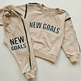 ست بلوز و شلوار بچگانه طرح NEW GOALS