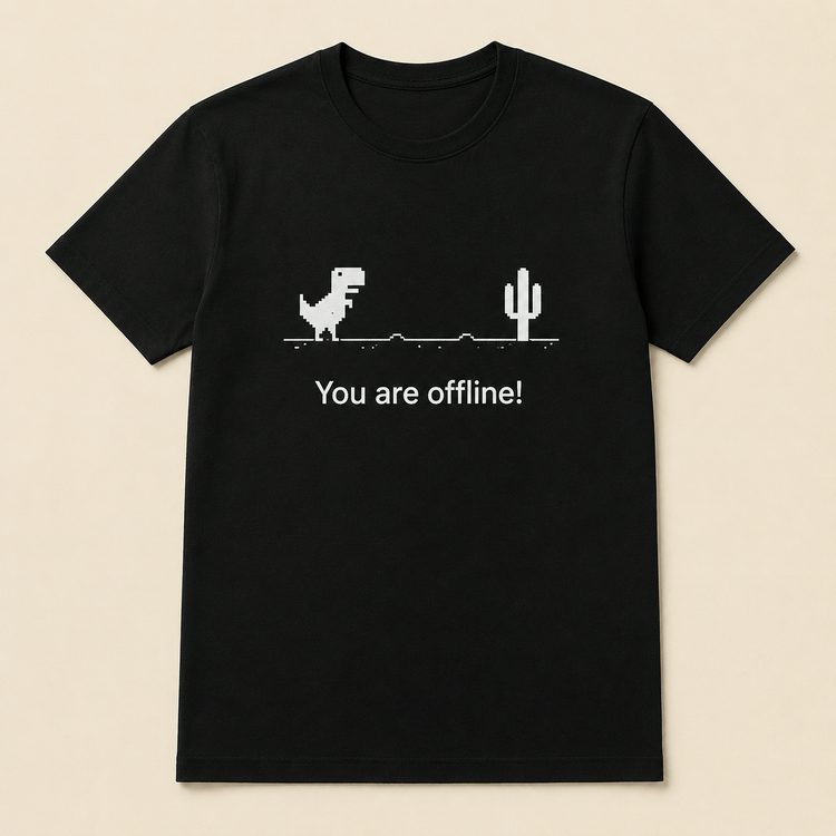 تیشرت بچگانه طرح Chrome Dino