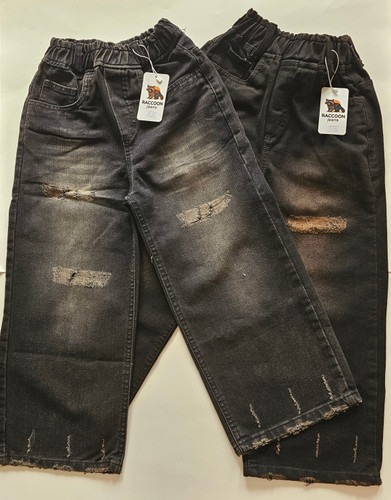 شلوار جین بگ پسرانه طرح پارگی (برند راکون – RACCOON Jeans)