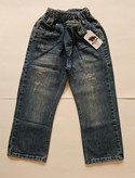 شلوار جین راسته پسرانه زاپدار آبی سنگشور (برند RACCOON Jeans)